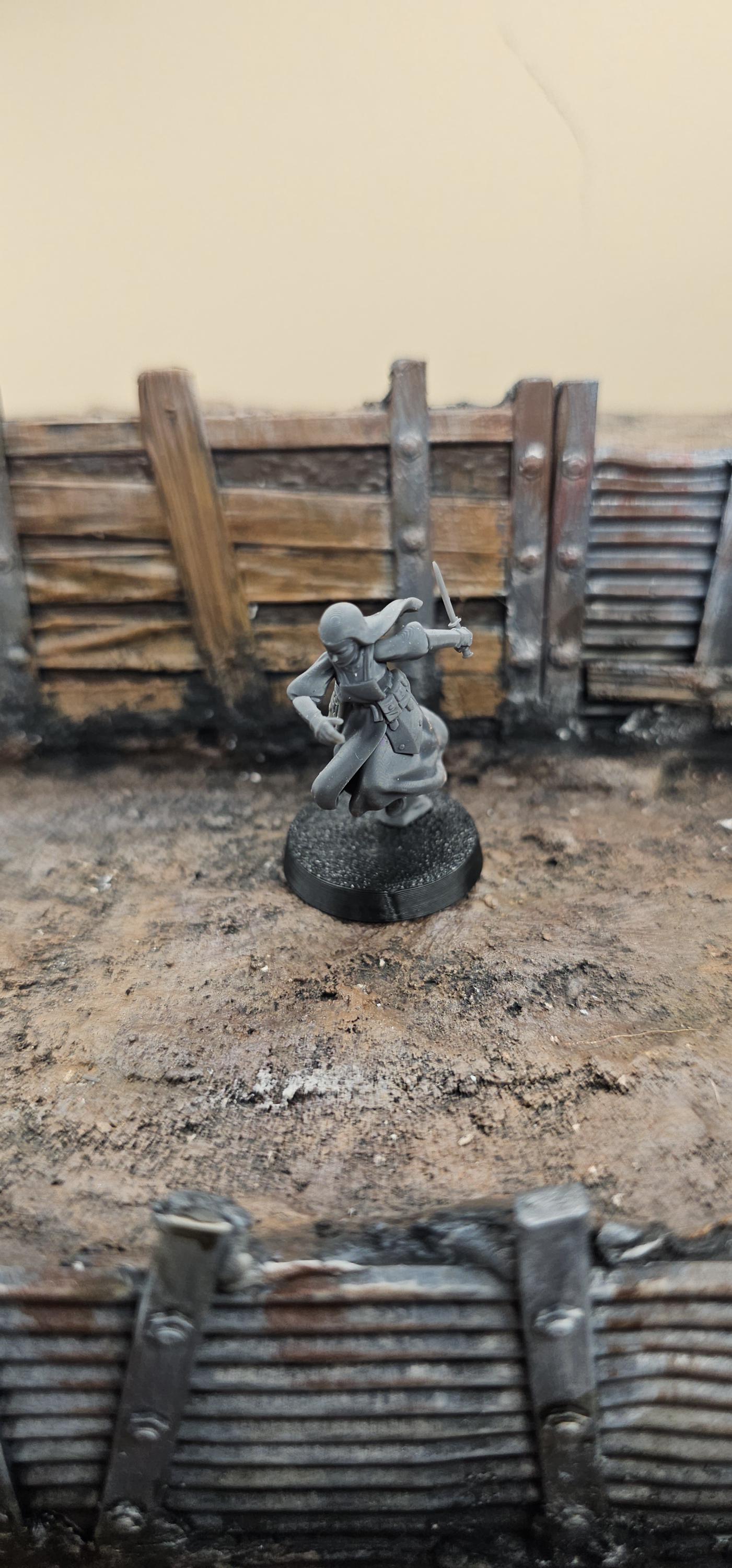 Trench Medic - 3D printed Grimdark Miniature