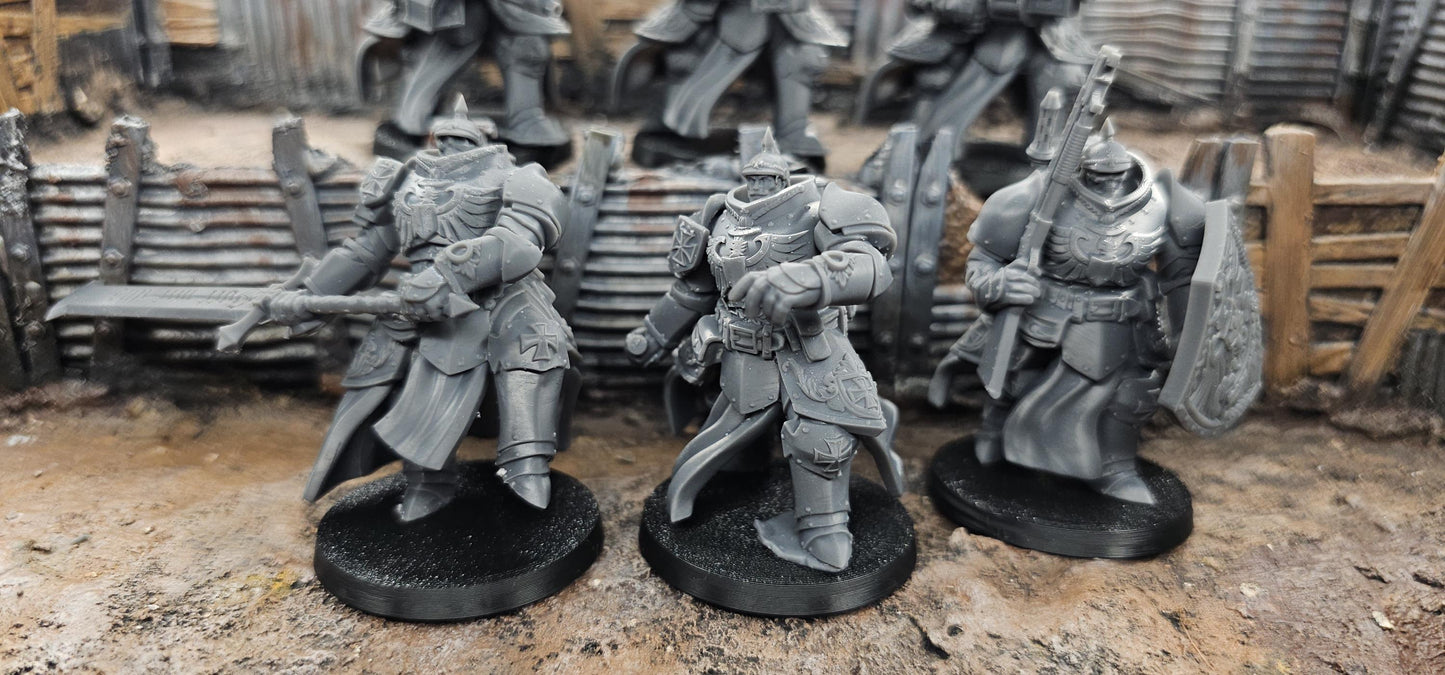 Heavy Mechanic Infantry - 3D printed Grimdark Miniature