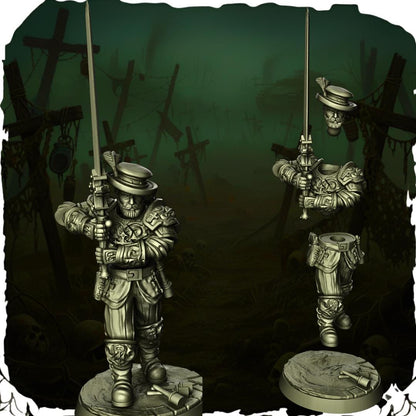 Papal Stormtroopers - 3D printed miniature  - Wargaming - Trench Grimdark