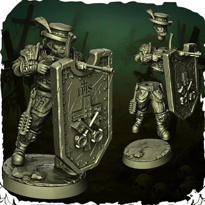 Papal Stormtroopers - 3D printed miniature  - Wargaming - Trench Grimdark