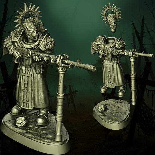 Papal Sniper - 3D printed miniature  - Wargaming - Trench Grimdark
