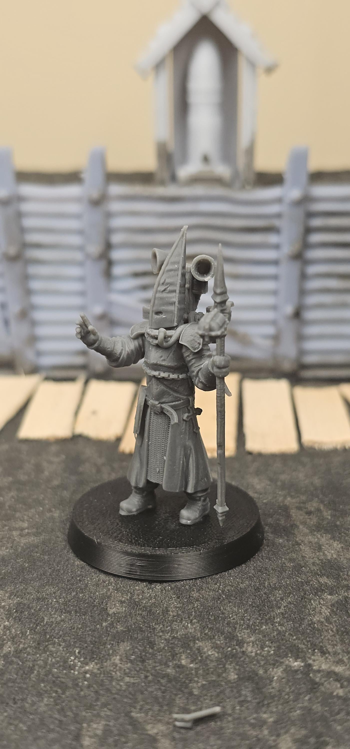 Pilgrim War Preacher - 3D printed miniature  - Wargaming - Trench Grimdark