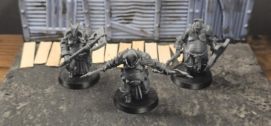 The Court - Demonic Slaves soldiers - 3D printed miniature  - Wargaming - Trench Grimdark