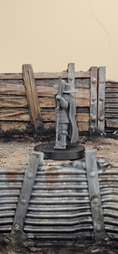 Inquisitor - 3D printed miniature  - Wargaming - Trench Grimdark