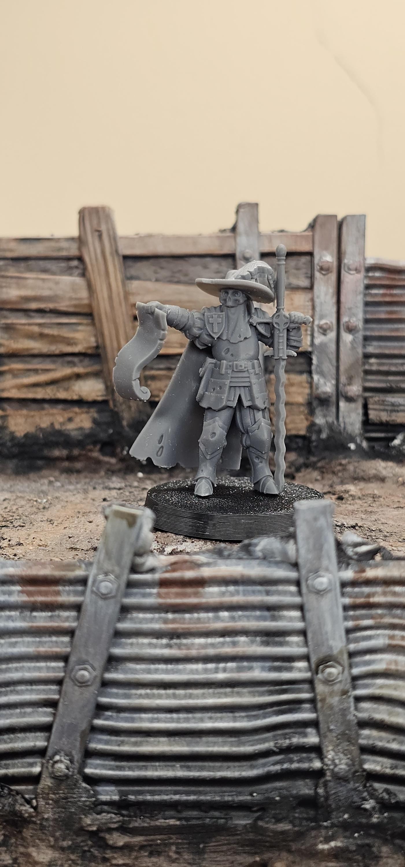 Inquisitor - 3D printed miniature  - Wargaming - Trench Grimdark