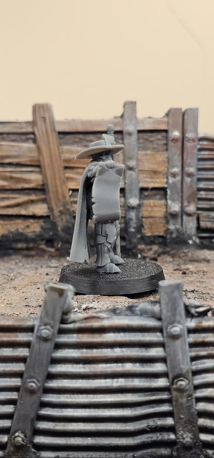 Inquisitor - 3D printed miniature  - Wargaming - Trench Grimdark