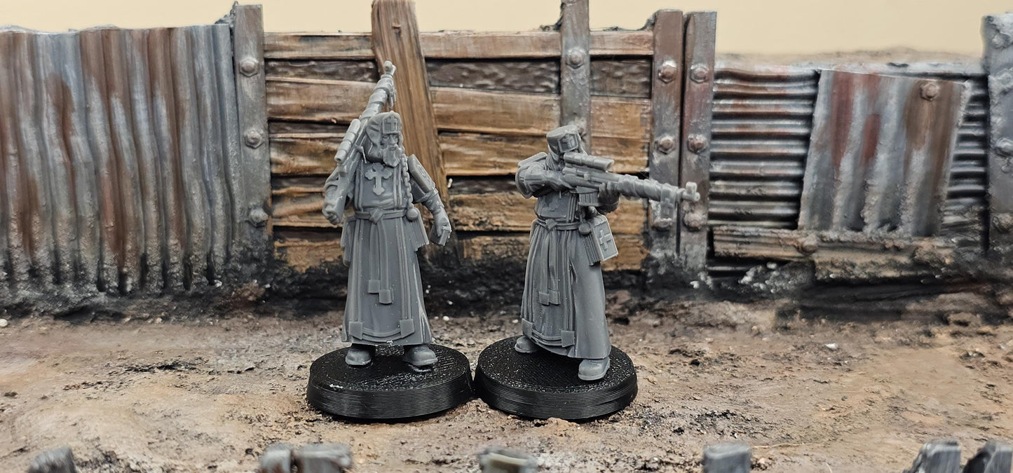 Voroshilov Brothers, the Sniper Twins - 3D printed miniature  - Wargaming - Trench Grimdark