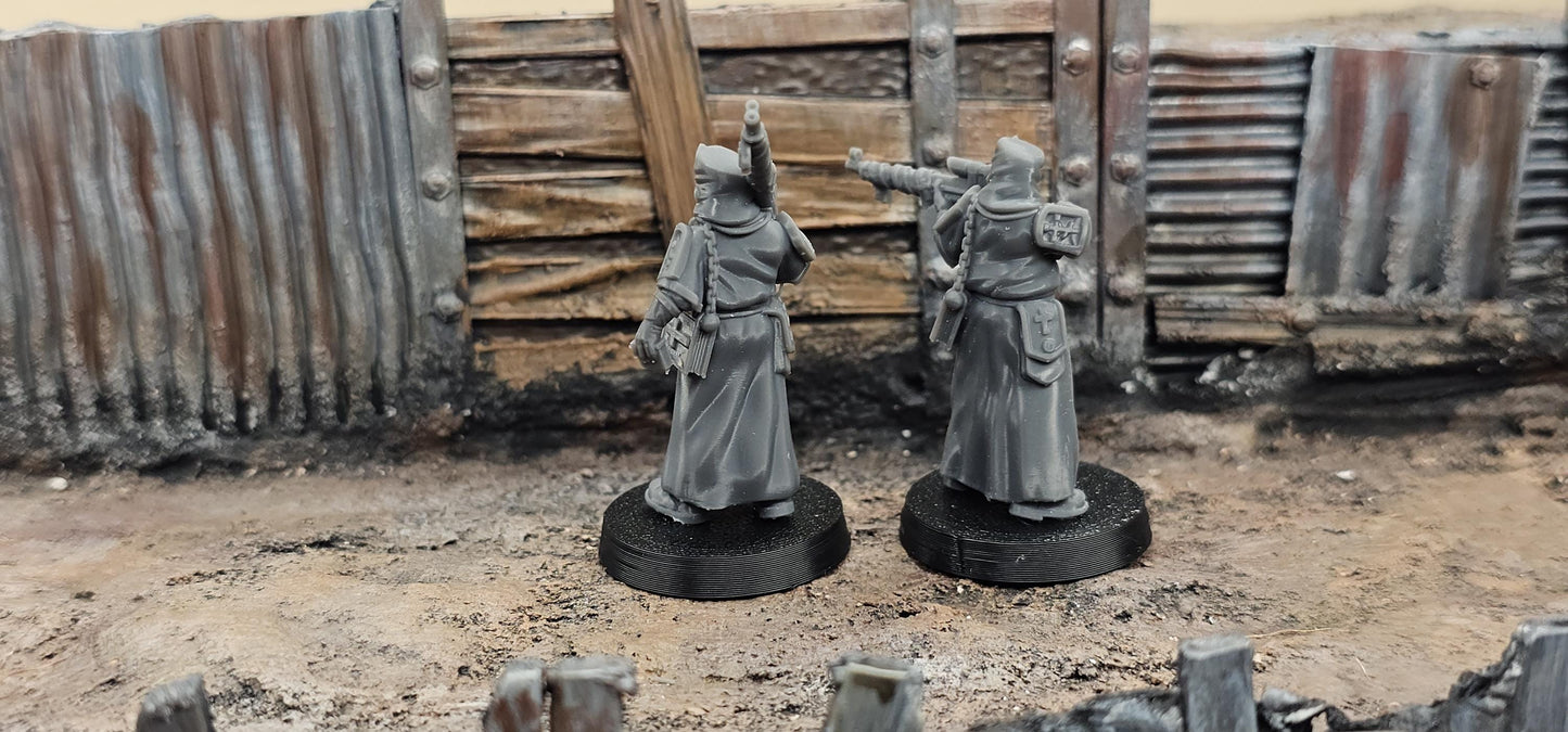 Voroshilov Brothers, the Sniper Twins - 3D printed miniature  - Wargaming - Trench Grimdark