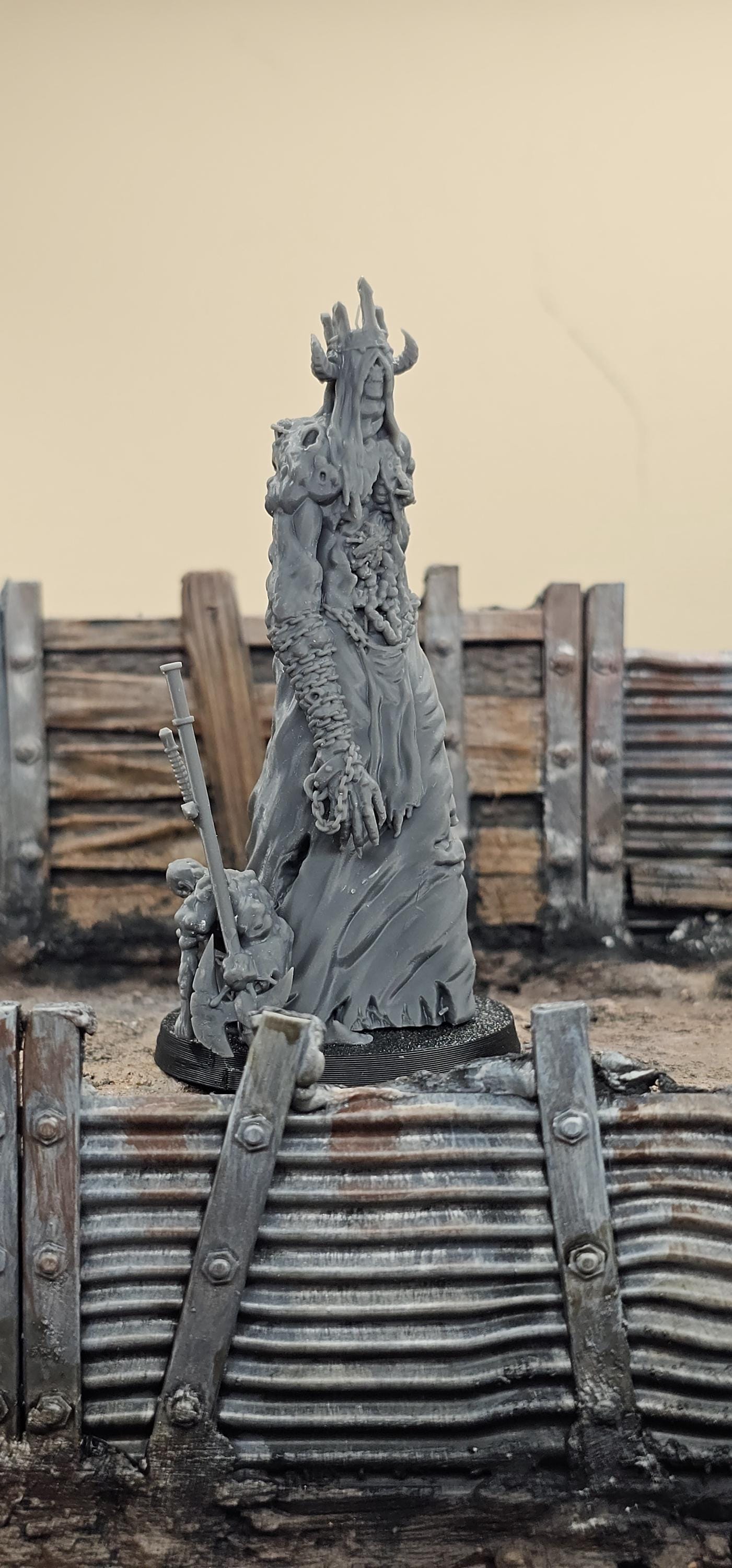 Grail - Tumour Lord - 3D printed miniature  - Wargaming - Trench Grimdark