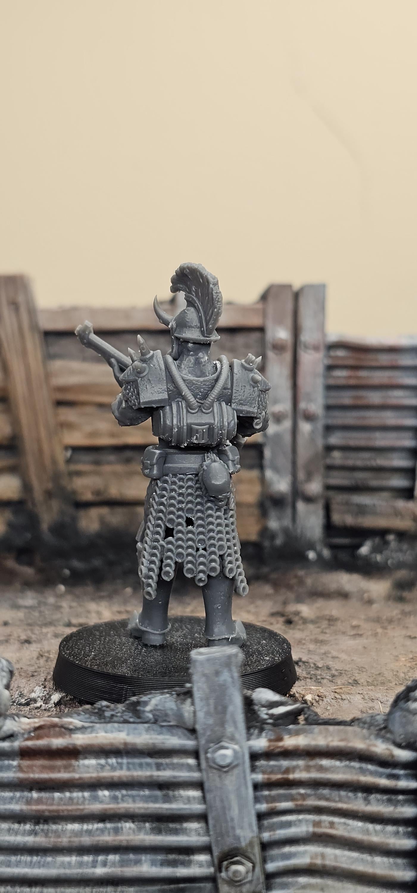 Heretics Anointed Knight Smg - 3D printed Grimdark Miniature