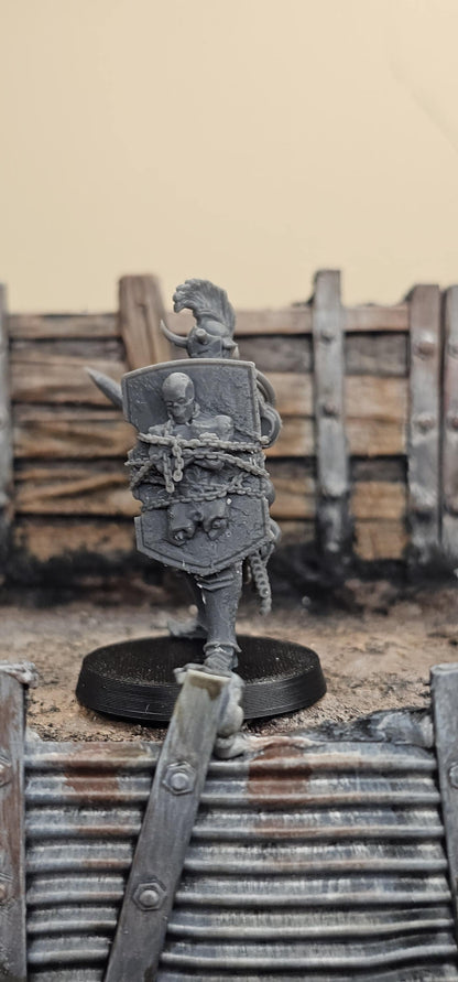 Heretics Anointed Sword and Shield - 3D printed miniature  - Wargaming - Trench Grimdark