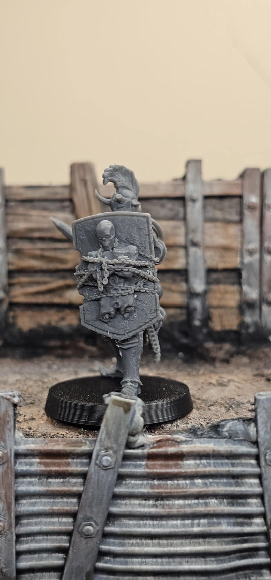 Heretics Anointed Sword and Shield - 3D printed miniature  - Wargaming - Trench Grimdark