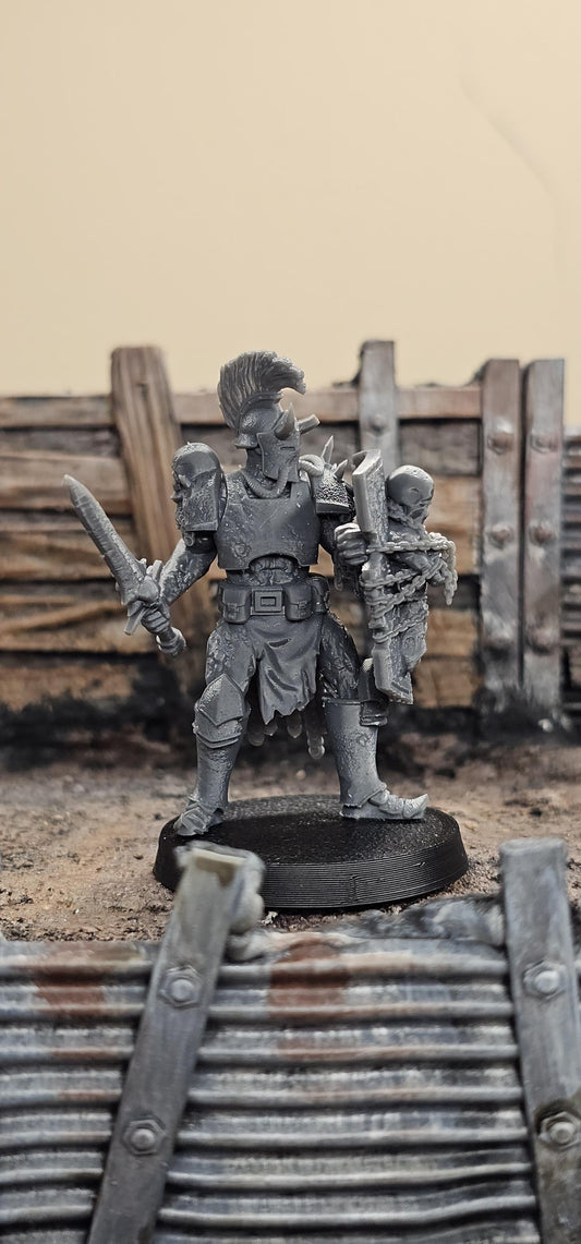 Heretics Anointed Sword and Shield - 3D printed miniature  - Wargaming - Trench Grimdark