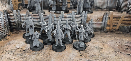 Pilgrims Warband by Kaitech - 17x Grimdark Miniature - 3D printed Grimdark Miniature