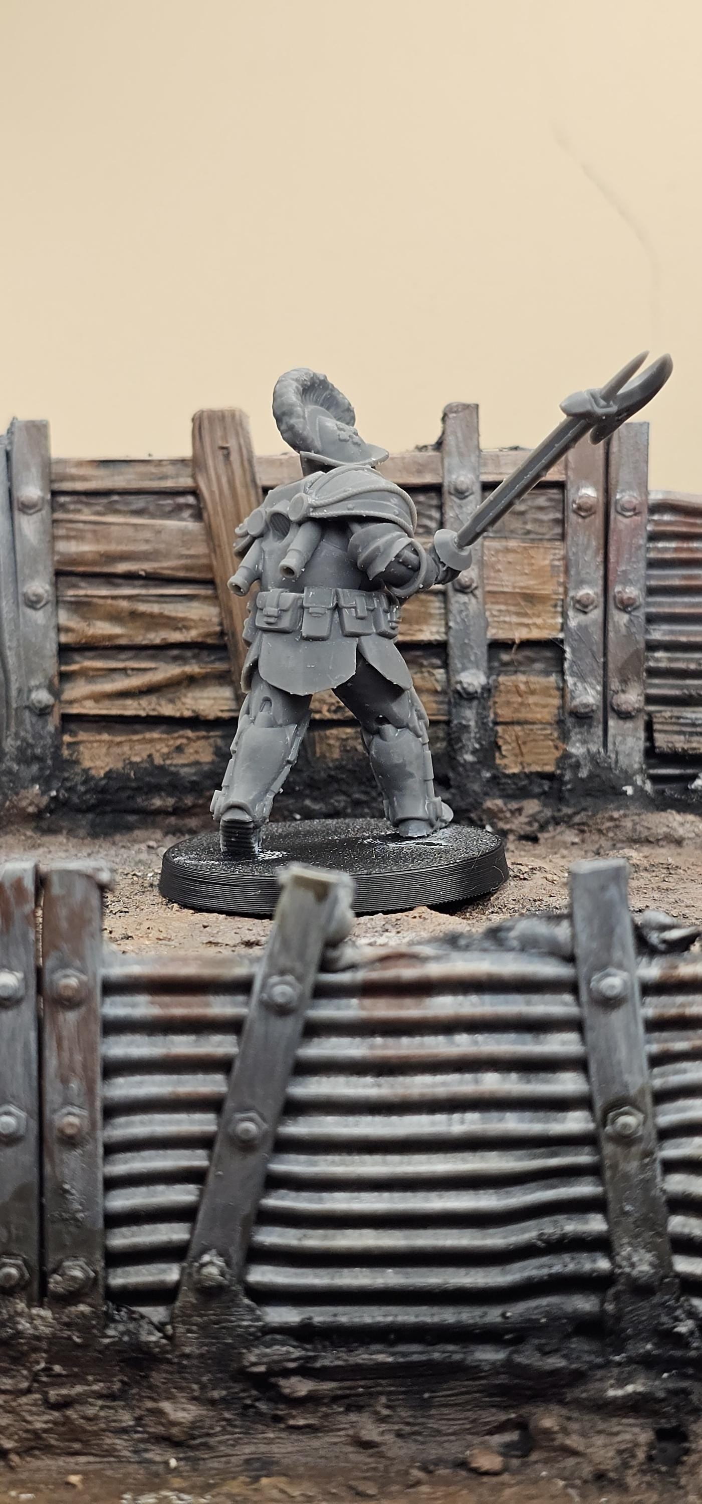 Heavy Infantry - 3D printed miniature  - Wargaming - Trench Grimdark