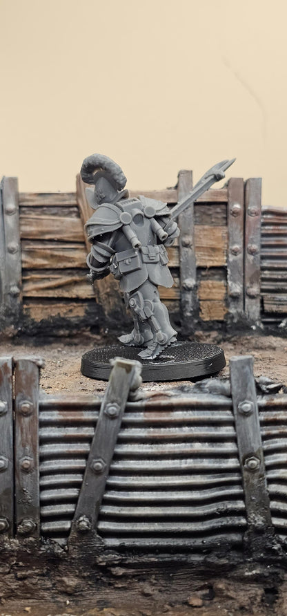 Heavy Infantry - 3D printed miniature  - Wargaming - Trench Grimdark