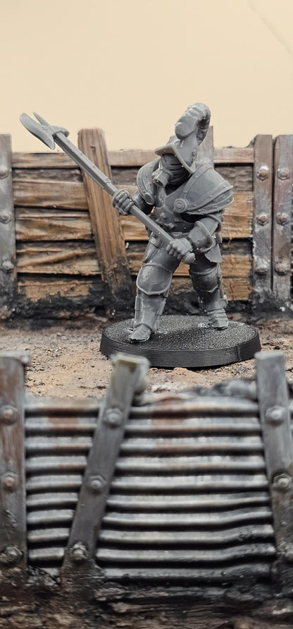 Heavy Infantry - 3D printed miniature  - Wargaming - Trench Grimdark