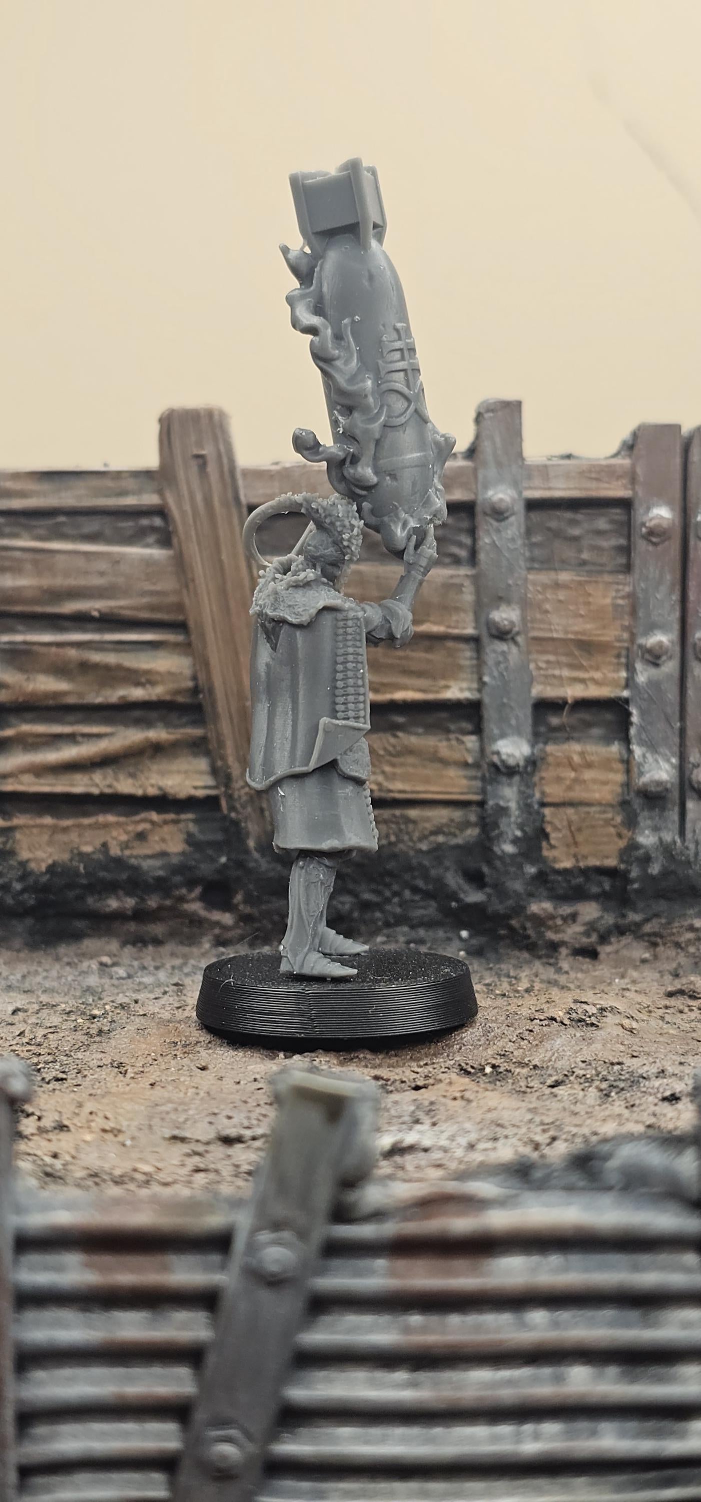 Hollowed legion - Artilery Warlock by Realsteone - 3D Printed miniature Trench compatible