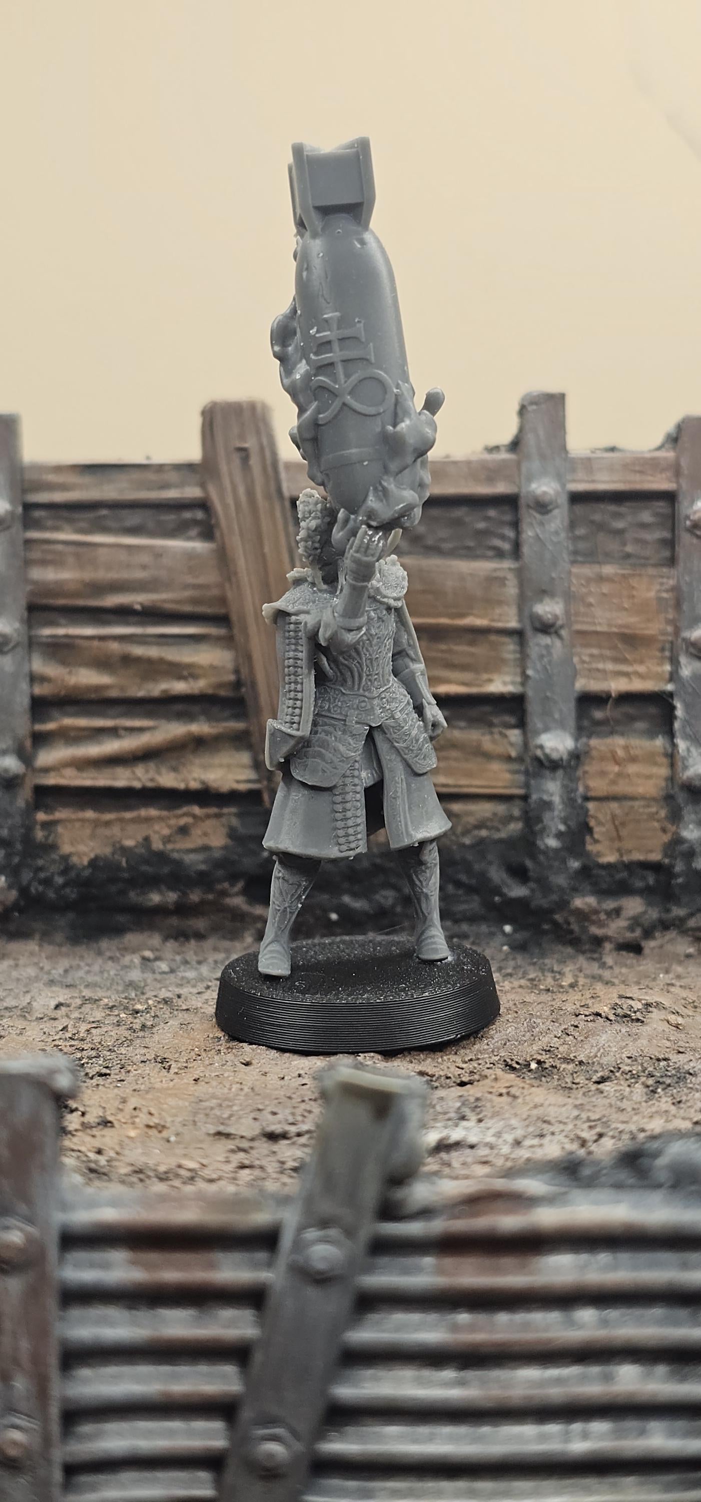 Hollowed legion - Artilery Warlock by Realsteone - 3D Printed miniature Trench compatible
