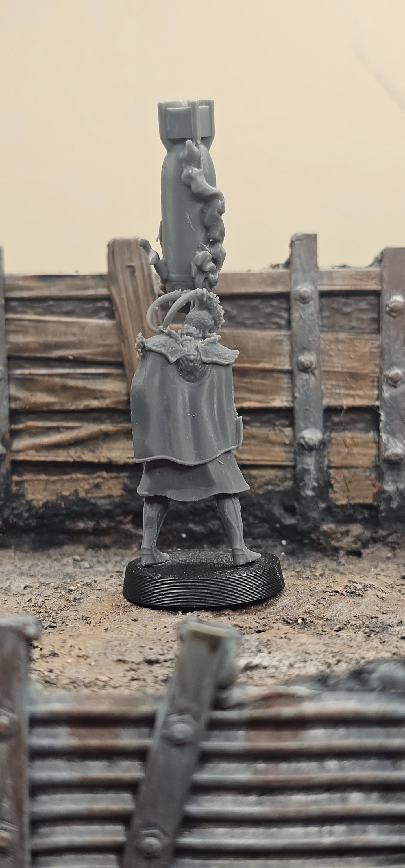 Hollowed legion - Artilery Warlock by Realsteone - 3D Printed miniature Trench compatible