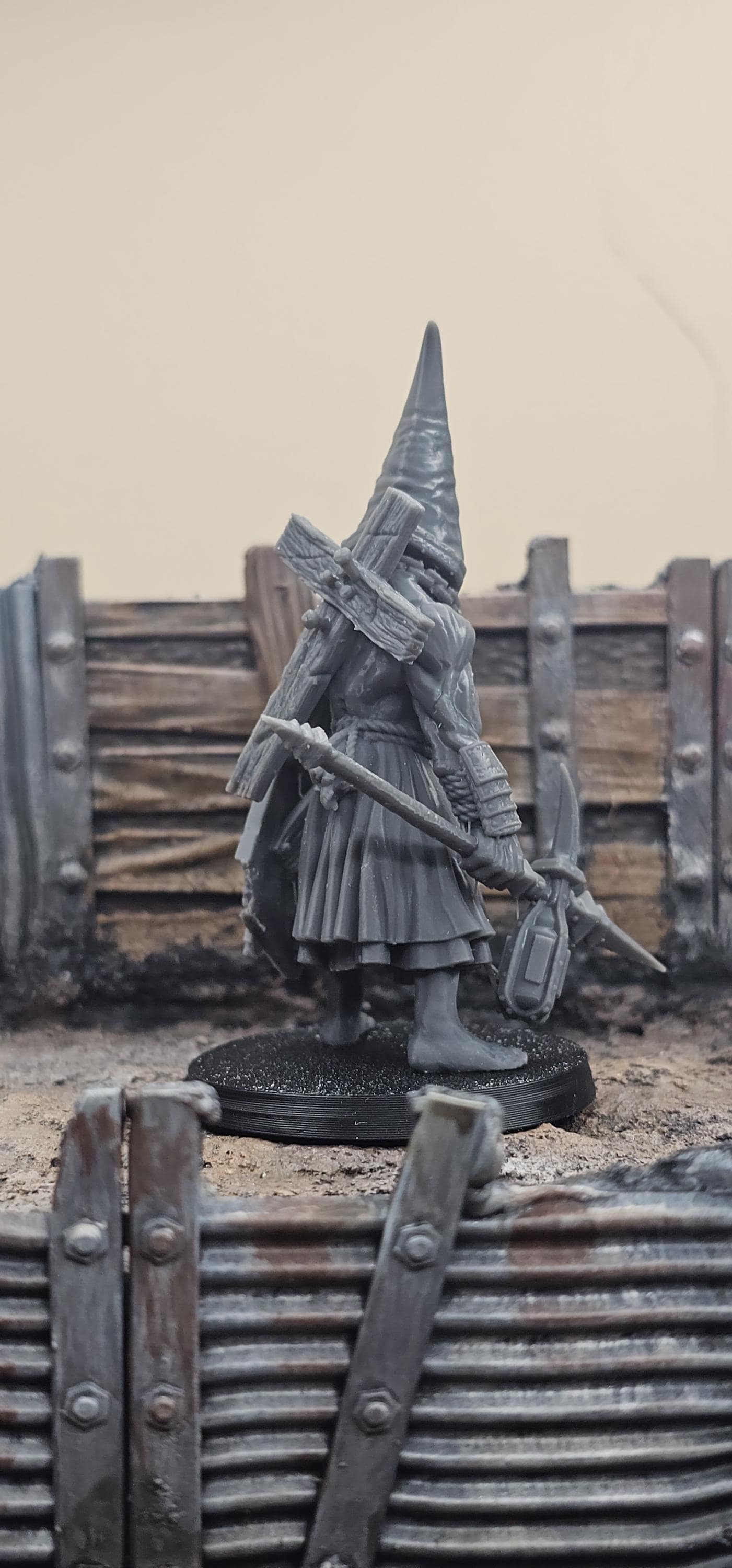 Pilgrim Executioner - 3D printed miniature  - Wargaming - Trench Grimdark