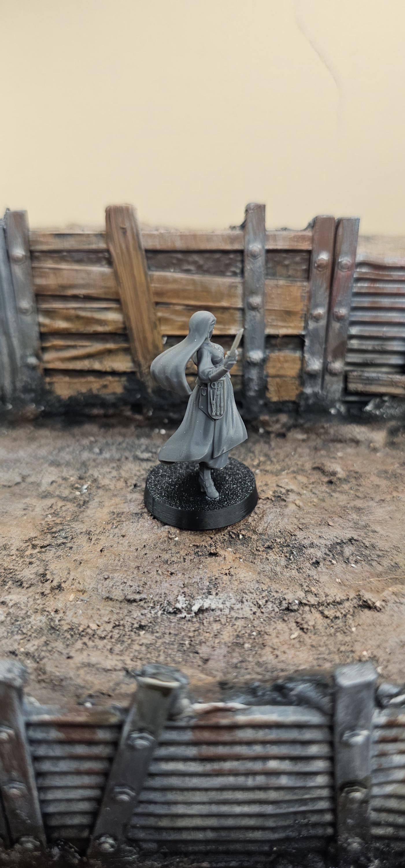 Trench Medic - 3D printed Grimdark Miniature