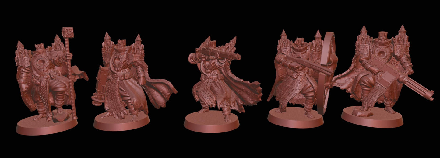 Disciples of Gold Warband - 14x Resin Miniatures - 3D printed Grimdark Miniature