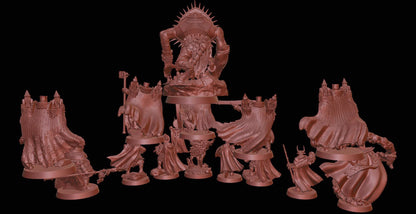 Disciples of Gold Warband - 14x Resin Miniatures - 3D printed Grimdark Miniature