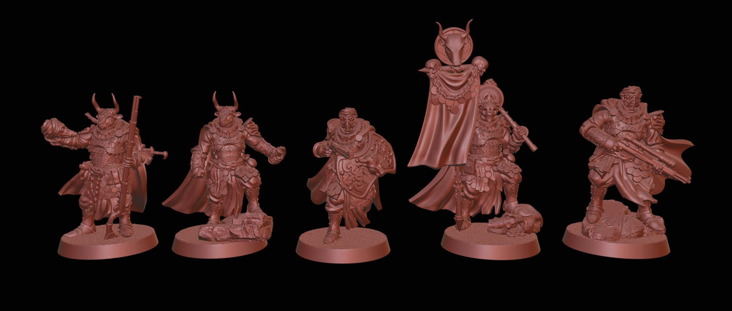 Disciples of Gold Warband - 14x Resin Miniatures - 3D printed Grimdark Miniature
