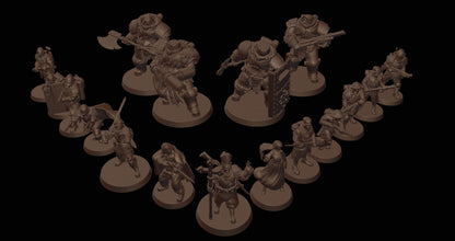 Trenchers - 3D Printed Miniature - Grimdark - Wargaming