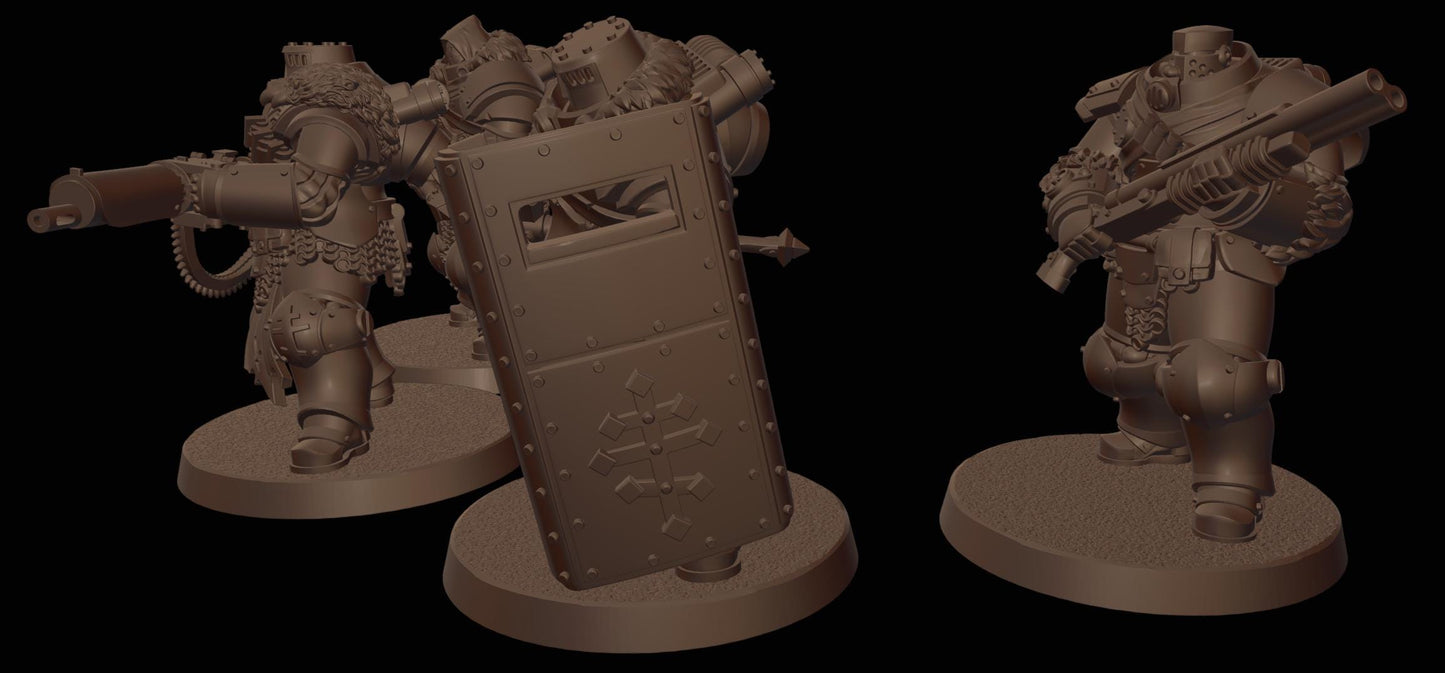 Trenchers - 3D Printed Miniature - Grimdark - Wargaming