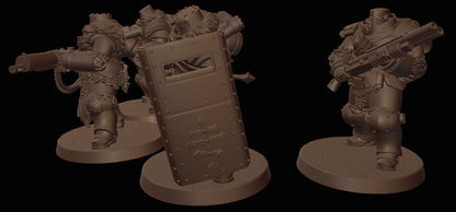 Trenchers - 3D Printed Miniature - Grimdark - Wargaming