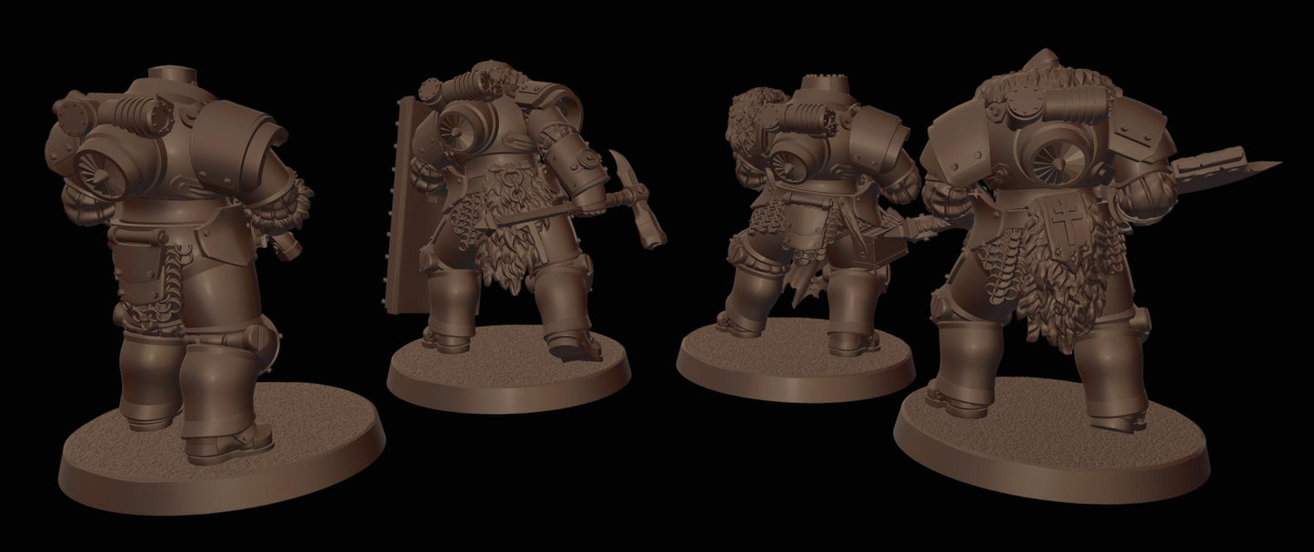 Trenchers - 3D Printed Miniature - Grimdark - Wargaming