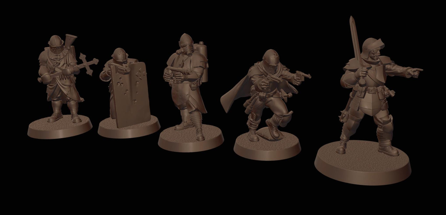 Trenchers - 3D Printed Miniature - Grimdark - Wargaming