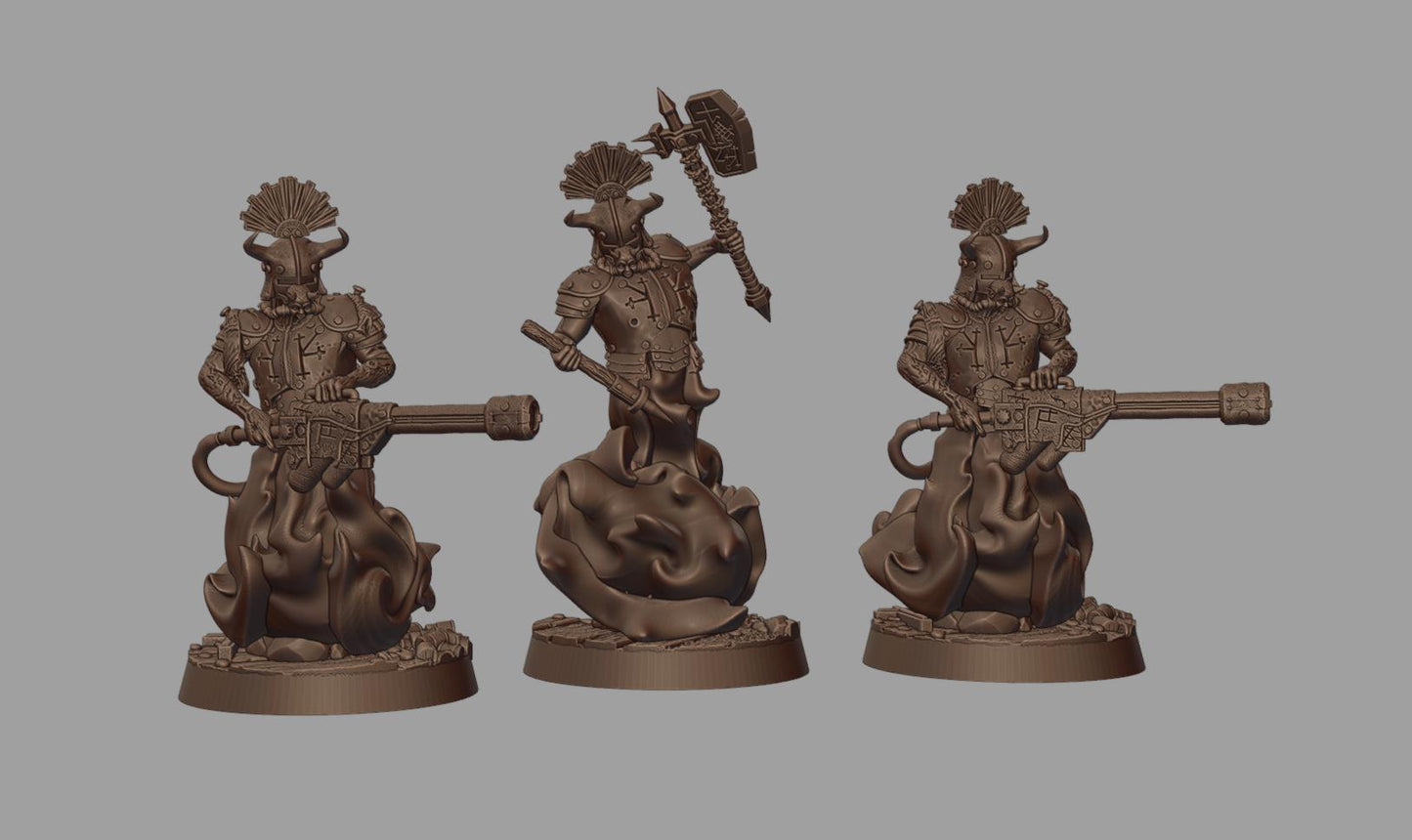 Ghosts of the Past Sins Warband - 3D printed Grimdark Miniature