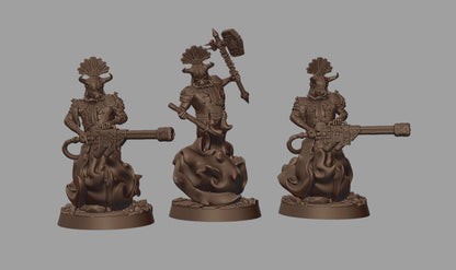 Ghosts of the Past Sins Warband - 3D printed Grimdark Miniature