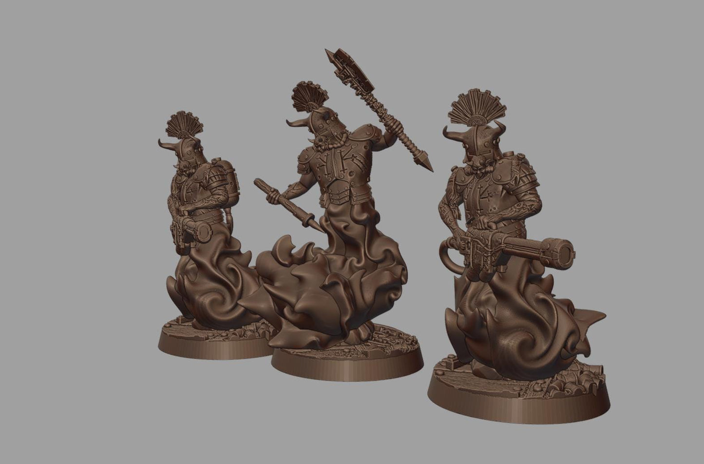 Ghosts of the Past Sins Warband - 3D printed Grimdark Miniature