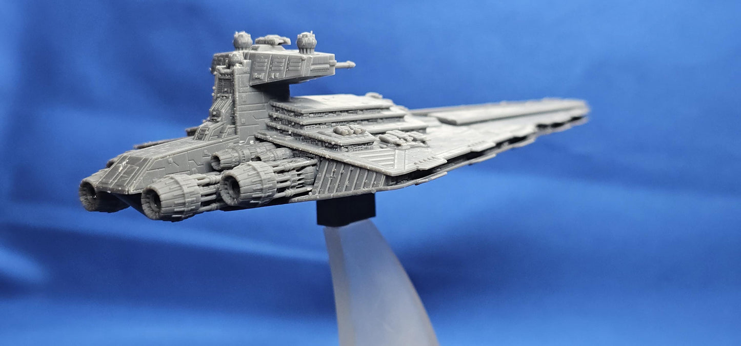 Star Wars Armada Venator class star destroyer Imperial refit – Length:165mm High-Detail 3D Printed Model