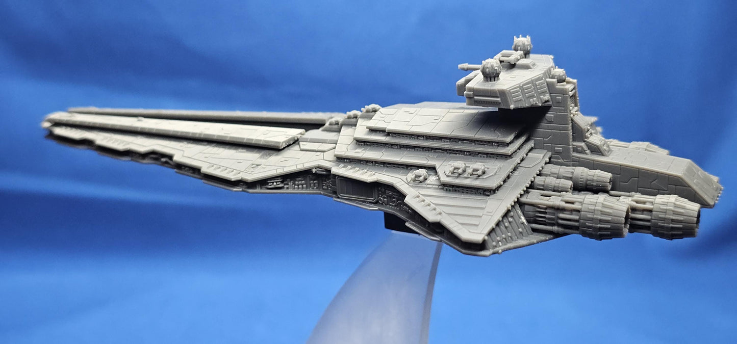 Star Wars Armada Venator class star destroyer Imperial refit – Length:165mm High-Detail 3D Printed Model
