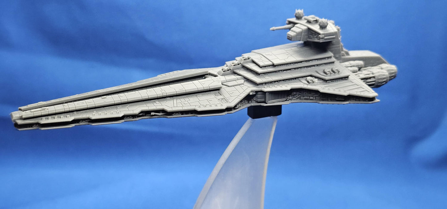 Star Wars Armada Venator class star destroyer Imperial refit – Length:165mm High-Detail 3D Printed Model