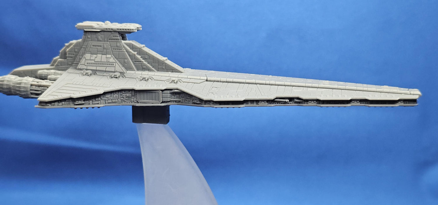 Star Wars Armada Republic Venator Star Destroyer – Length:165mm High-Detail 3D Printed Model