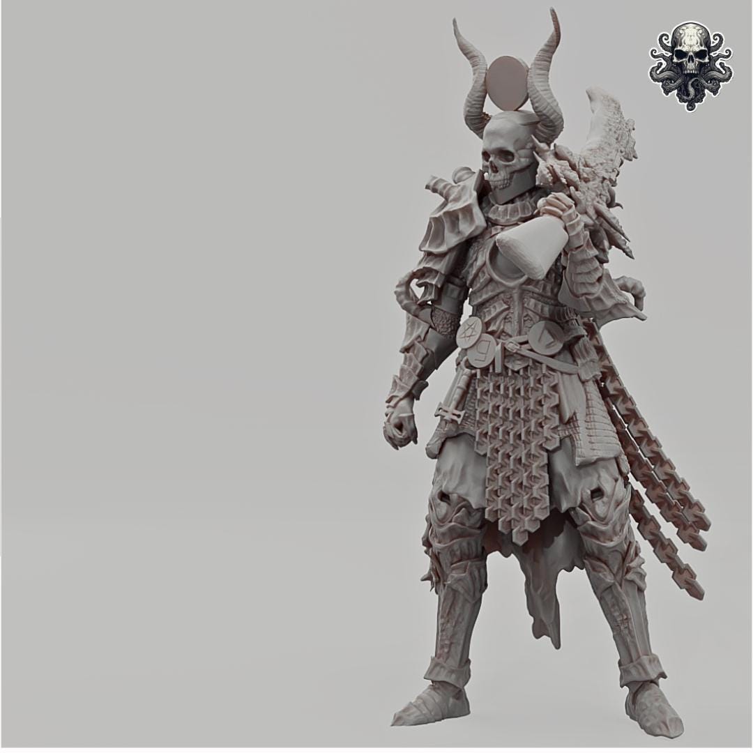 Ringed City Hell Knights - 3D printed miniature  - Wargaming - Trench Grimdark