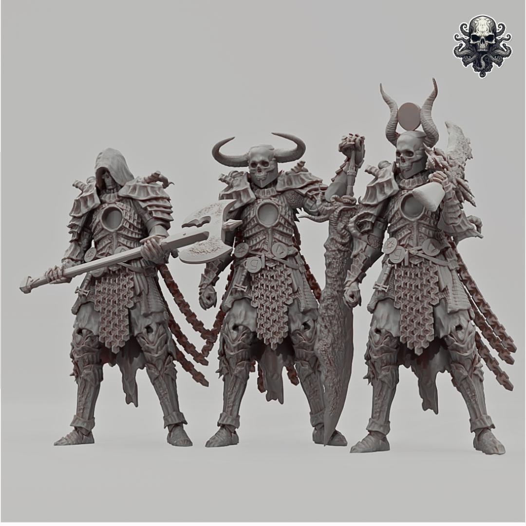 Ringed City Hell Knights - 3D printed miniature  - Wargaming - Trench Grimdark
