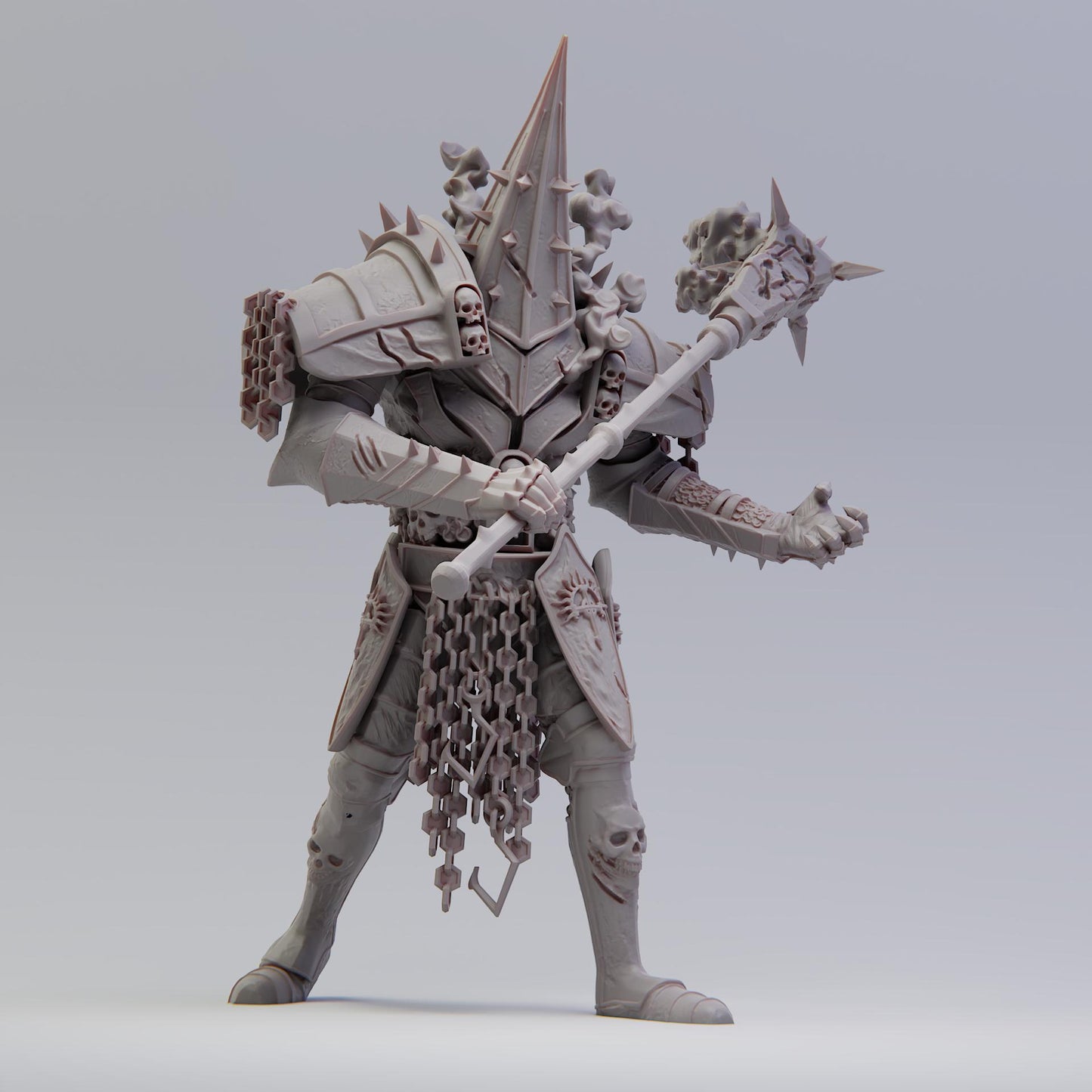 Knights of Ebon Cathedral - 3D printed miniature  - Wargaming - Trench Grimdark