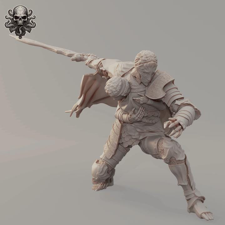 Knights of the Realms - 3D printed miniature  - Wargaming - Trench Grimdark