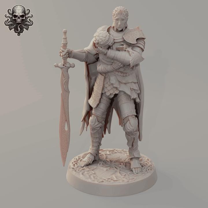 Knights of the Realms - 3D printed miniature  - Wargaming - Trench Grimdark