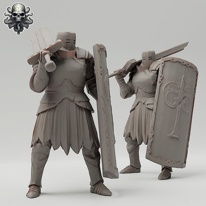 Knights of the Realms - 3D printed miniature  - Wargaming - Trench Grimdark