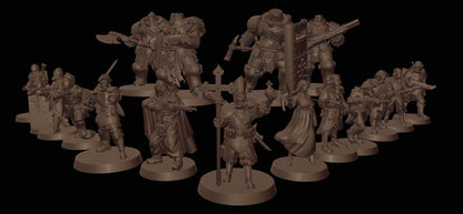 Trenchers - 3D Printed Miniature - Grimdark - Wargaming