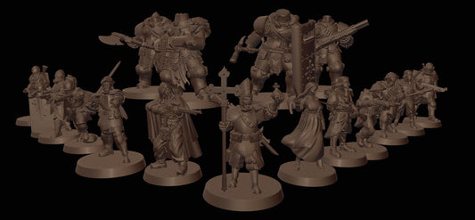 Trenchers - 3D Printed Miniature - Grimdark - Wargaming
