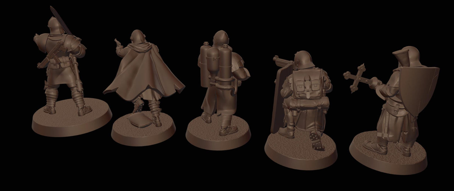 Trenchers - 3D Printed Miniature - Grimdark - Wargaming